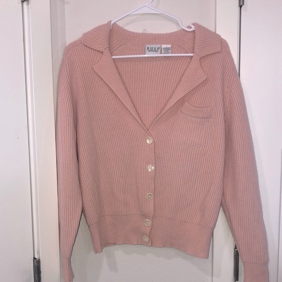 Russ pettites| Sweater| Women’s| Size L| Soft, pink, salmon, color, lambswool - Picture 3 of 17